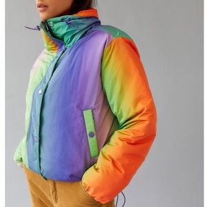 BDG LIGHTWEIGHT FUNNEL NECK PUFFER JACKET